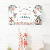 Magische Bloemenfee 2e verjaardag Banner (Insitu)