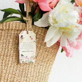 Magische bloemenfee | Verjaardag Cadeaulabel