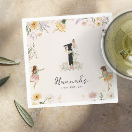 Magische Bloemenfee Verjaardag Servet