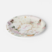 Magische Bloemenfee Verjaardagsfeest Papieren Bordje (Gekanteld)