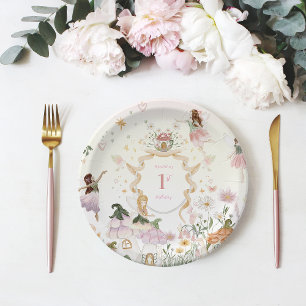 Magische Bloemenfee Verjaardagsfeest Papieren Bordje