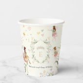 Magische bloemenfee | Verjaardagsfeestje Papieren Bekers (Voorkant)