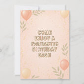 Magische Bloesem Ballon Verjaardag Carnaval Kaart (Achterkant)