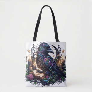 Magische Boek Raven  Tote Bag
