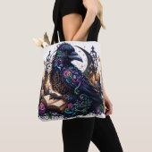 Magische Boek Raven  Tote Bag (Dichtbij)