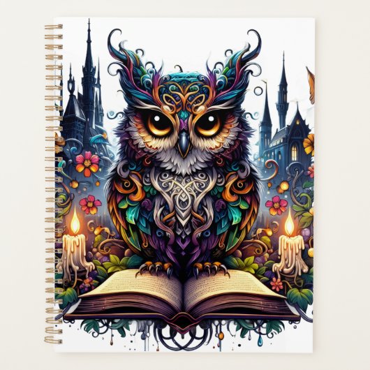 Magische Boekachtige Uil Planner (Voorkant)