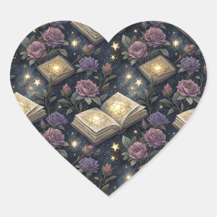Magische Boeken Hart Sticker