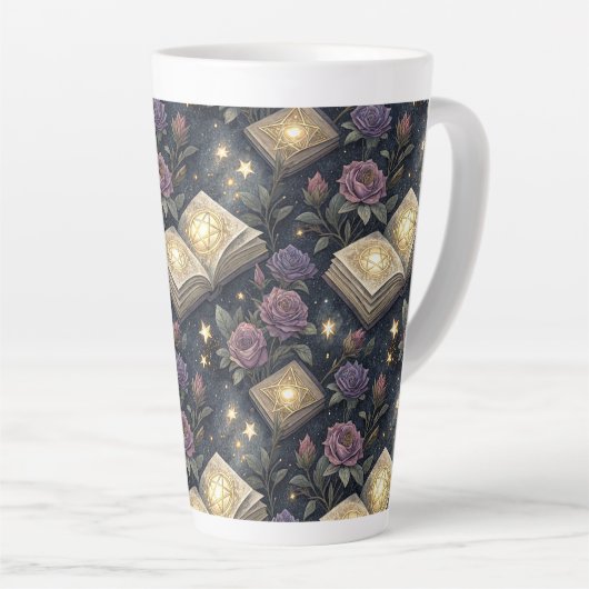 Magische Boeken Latte Mok (Rechterhoek)