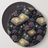 Magische Boeken Ronde Button 6,0 Cm (Voorkant /achterkant)