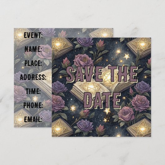 Magische Boeken Save The Date (Voorkant / Achterkant)