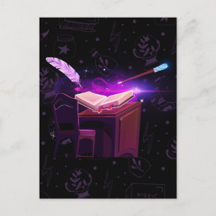 Magische boekenheks briefkaart