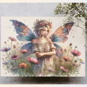 Magische  Boheemse Flower Fairy, Decoupage Tissuepapier