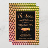 Magische Bohemian Feather Verjaardag uitnodiging (Voorkant / Achterkant)