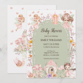 Magische Boho Boog Fee Baby Shower Uitnodigingen (Voorkant / Achterkant)