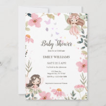 Magische Boho Fee Baby Shower Uitnodiging