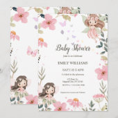 Magische Boho Fee Baby Shower Uitnodiging (Voorkant / Achterkant)