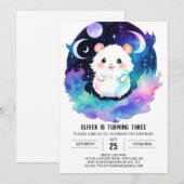 Magische Boho Hamster Verjaardag Kaart (Voorkant / Achterkant)