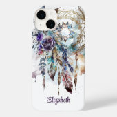 Magische Boho kristallen Dreamcatcher Case-Mate iPhone Case (Achterkant)