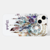 Magische Boho kristallen Dreamcatcher Case-Mate iPhone Case (Achterkant (horizontaal))