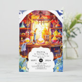 Magische boho lab wetenschapper verjaardag kaart (Staand voorkant)