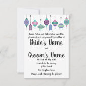 Magische Boho Marokkaanse Lantaarns bruiloft uitno Kaart (Voorkant)