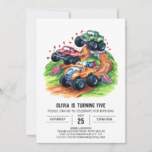 Magische Boho Monster Truck Verjaardag