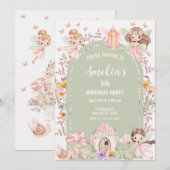 Magische Boho Sprookjestuin Wilde Bloemen Kaart (Voorkant / Achterkant)