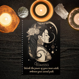 Magische Boho Vrouw, Inner Gothic Heks, Zwart Planner