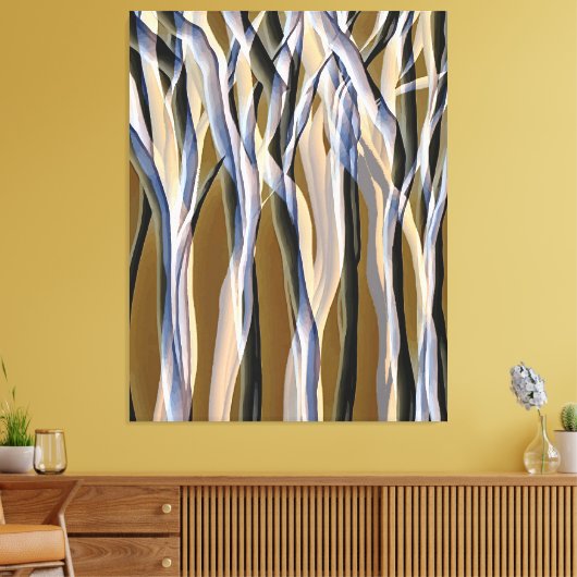 Magische bomen Natuur Abstracte Oorspronkelijke Ku Canvas Afdruk (Insitu (Woonkamer))