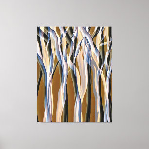 Magische bomen Natuur Abstracte Oorspronkelijke Ku Canvas Afdruk