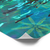 Magische bomen Pond Colorful Sky Poster (Hoek)