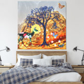 Magische Boom Canvas Afdruk (Insitu (Slaapkamer))