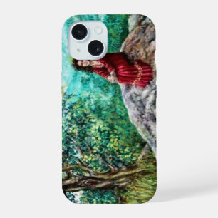 MAGISCHE BOOM / Dageraad in het bos en Dame in het iPhone 15 Case
