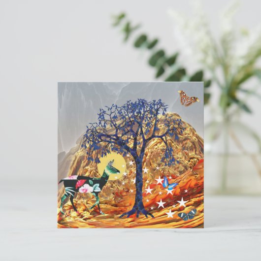 Magische boom kaart (Staand voorkant)