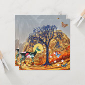 Magische boom kaart (Voorkant / Achterkant in situ)