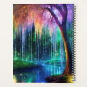 Magische boom met sprankelend licht planner (Achterkant)