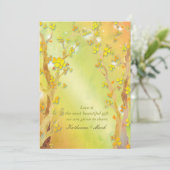 Magische Boom Poort Indie Outdoor Bruiloft Kaart (Staand voorkant)