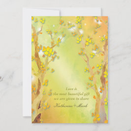 Magische Boom Poort Indie Outdoor Bruiloft Kaart