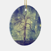 Magische boom van de kerst in het universum keramisch ornament (Rechts)