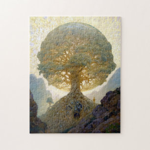 Magische boom van de surrealistische Natuur van he Legpuzzel