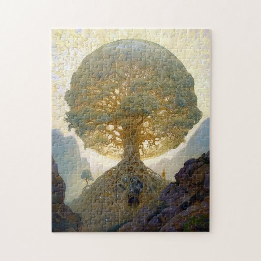 Magische boom van de surrealistische Natuur van he Legpuzzel (Verticaal)