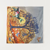Magische boom wandkleed (Voorkant (horizontaal))