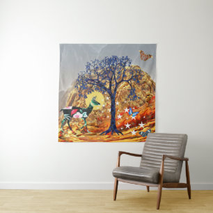 Magische boom wandkleed