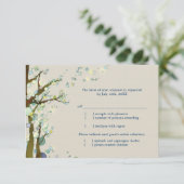 Magische boomthema Weddenschap Keuze uit RSVP (Staand voorkant)