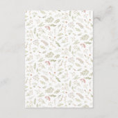 Magische bos Bloemen Details Behuizing Kaart (Achterkant)