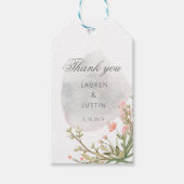 Magische bos bloemenbruiloft gunst cadeau Labels Cadeaulabel (Voorkant)