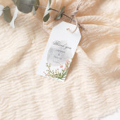 Magische bos bloemenbruiloft gunst cadeau Labels Cadeaulabel