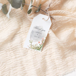 Magische bos bloemenbruiloft gunst cadeau Labels Cadeaulabel