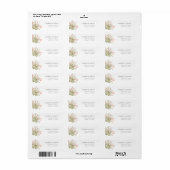 Magische bos bloemenbruiloft retour adres label (Full Sheet)