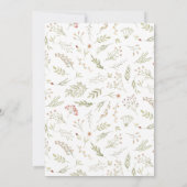 Magische bos bloemenbruiloft uitnodiging (Achterkant)